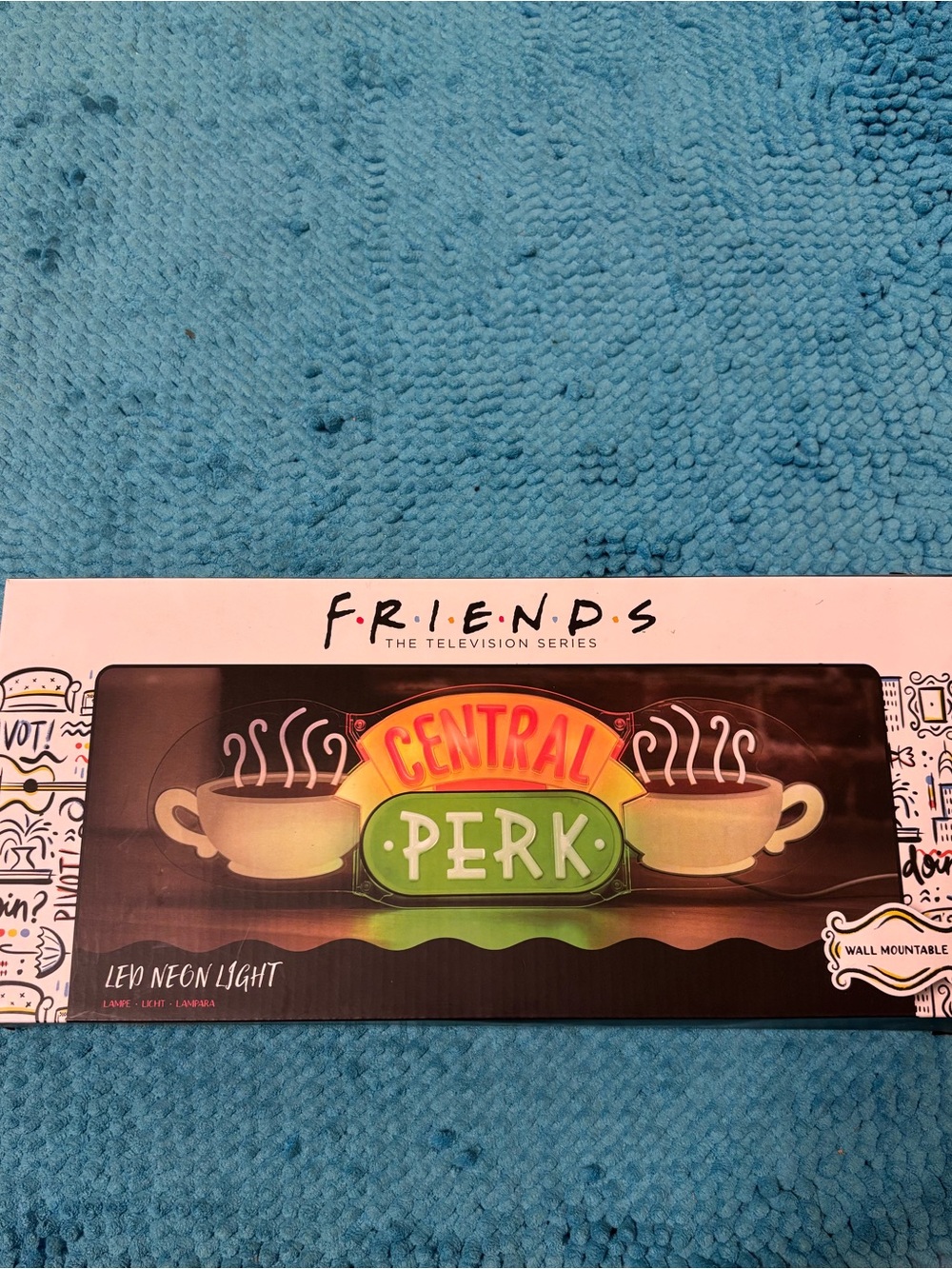 FRIENDS Central Perk Neon Logo Sign - Green & Yellow
